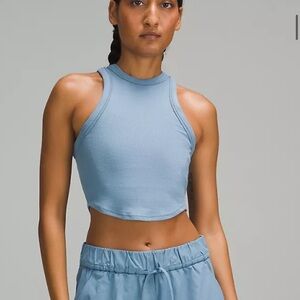 lululemon athletica Blue Crop Top